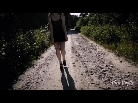 walked outside naked